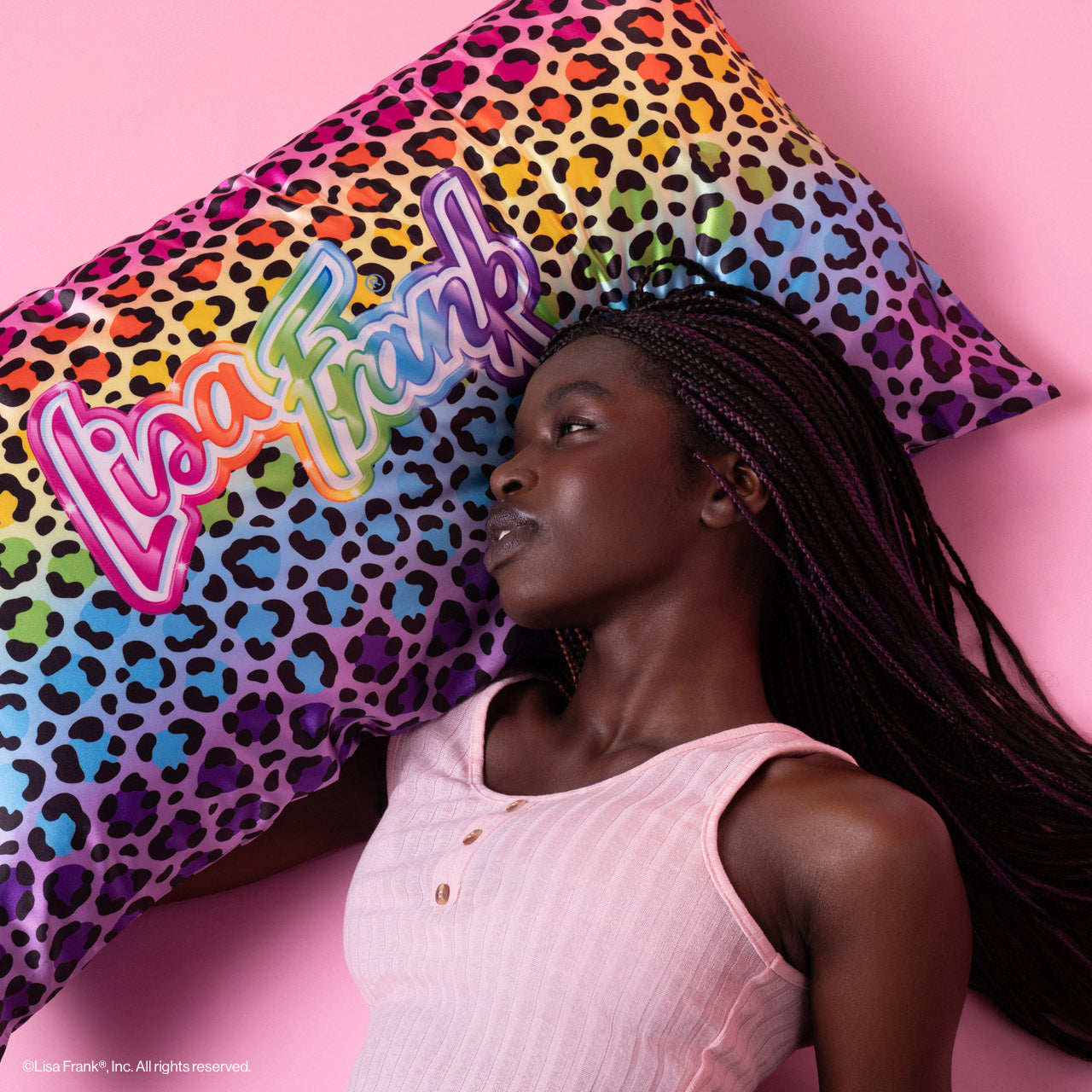 503400-503417-LisaFrankxKitsch-Standard_KingSatinPillowcase-RainbowLeopard-Model-2-1280x1280px