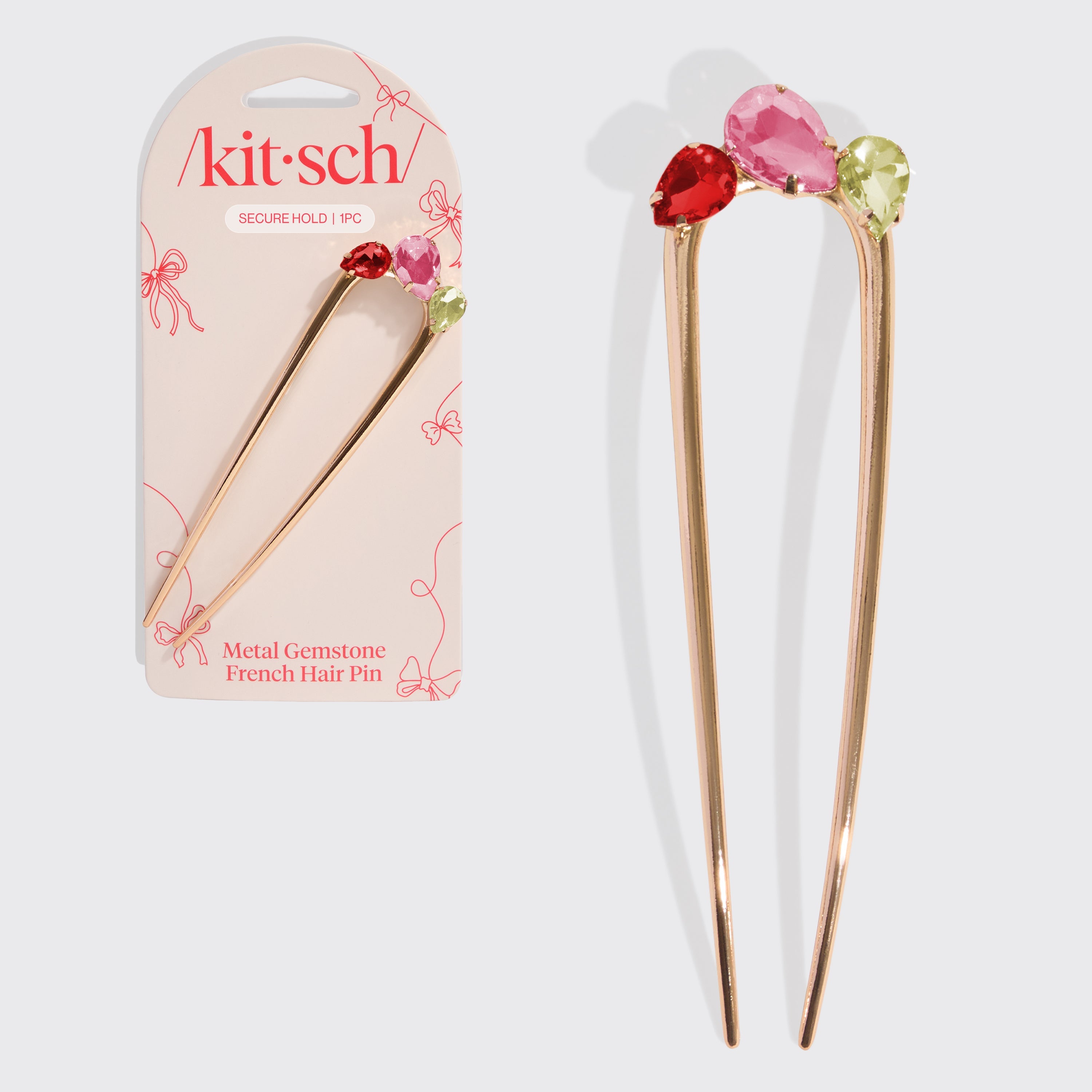 503714-MetalGemstoneFrenchHairPin-SeasonalCollection-Red_Pink_Green-Hero-1280x1280px