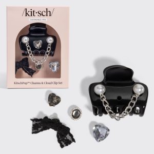 kitsch KitschPop?? Cloud Clip & Charms in Vintage Black