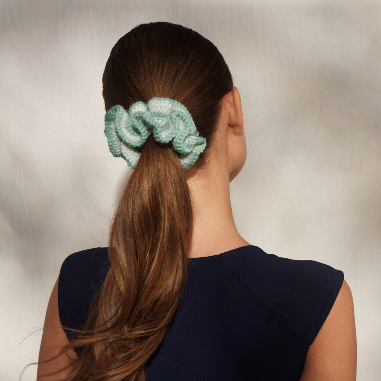 509341-CoastalCottage-CrochetScrunchie-SeafoamBlue-Model-2-1280x1280px