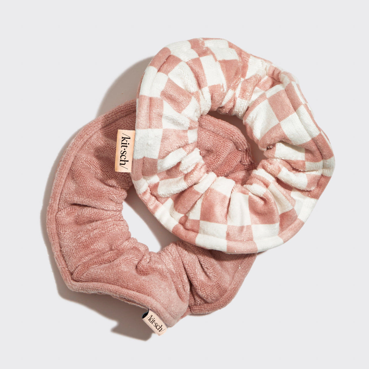 61449-MicrofiberTowelScrunchies-2pc-Cleanse-TerracottaChecker-1280x1280px