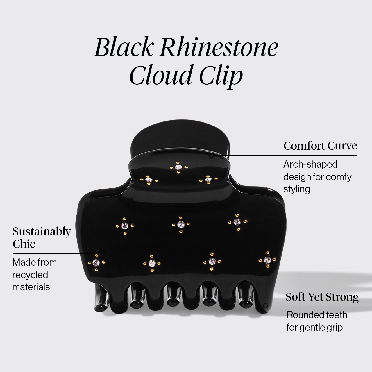 65966-RecycledPlasticRhinestoneMediumPuffyClawClip-1pc-Hair-Black-Infographic-1280x1280px