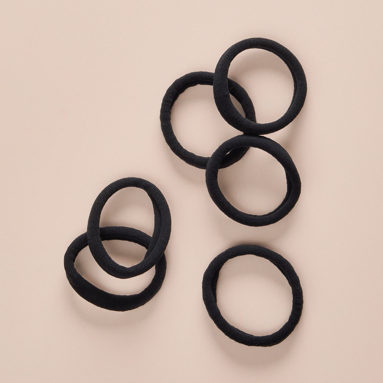 6615-CreativeProductShoot-RecycledNylonThickElastics-6pc-Hair-Black-1280x1280px