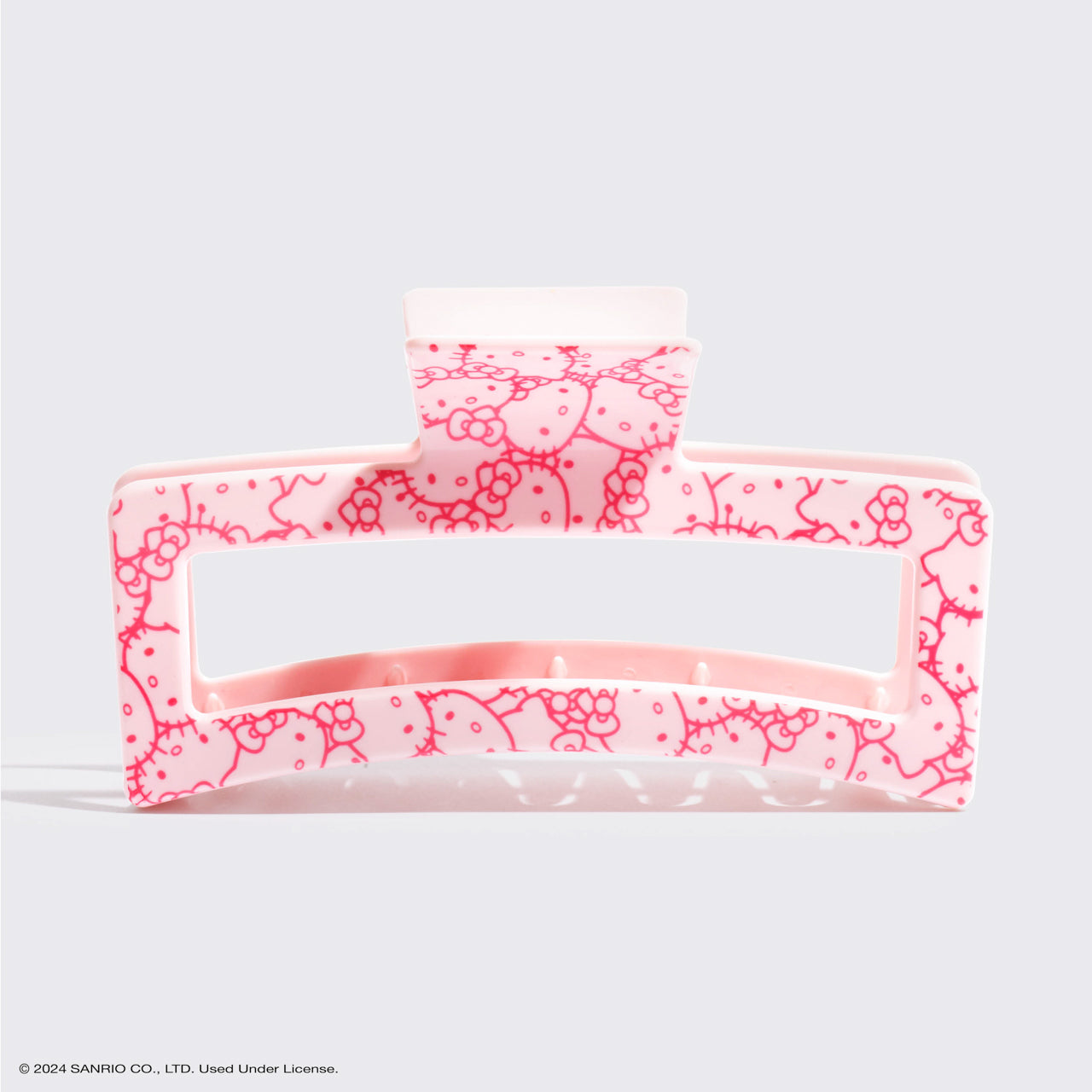 66819-HelloKittyxKitsch-RecycledPlasticJumboOpenShapeClawClip-1pc-PinkKittyFaces-300dpi