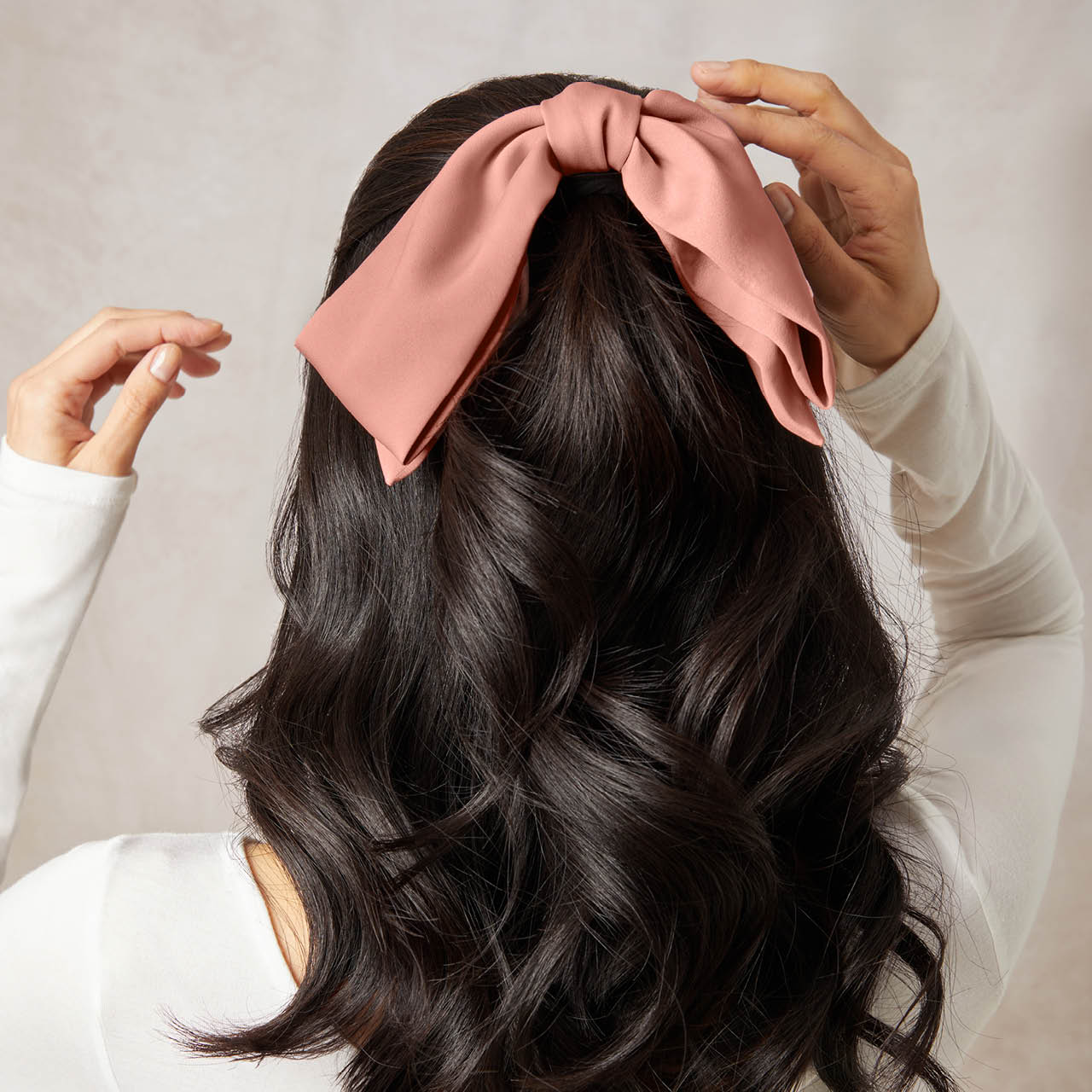 66840-RecycledFabricBowHairClip-1pc-Model-Hair-Rosewood-2-1280x1280px